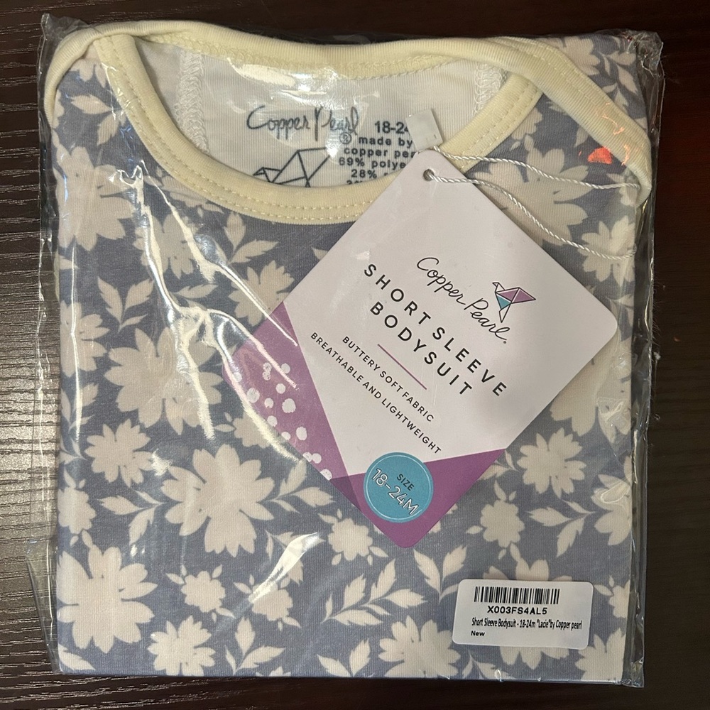 Copper Pearl Short Sleeve Bodysuit - Lacie / 18-24 months